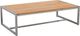 Enclover Acacia Stainless Steel/Teakwood Coffee Table-0