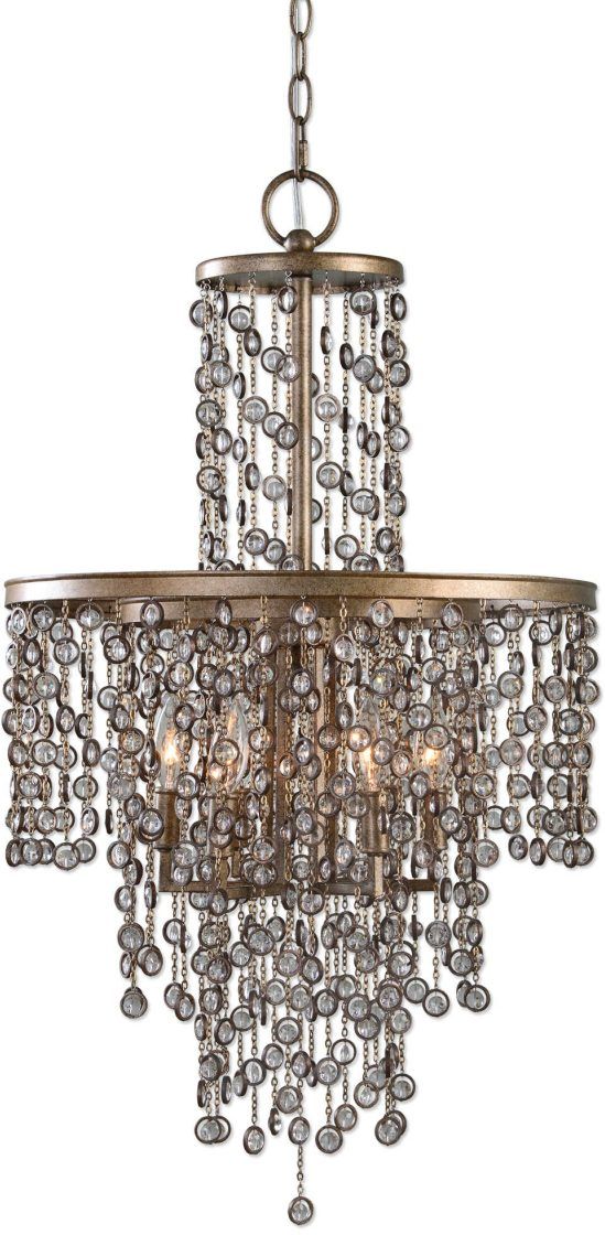 Uttermost® Valka Silver Crystal Chandelier-0