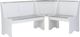 Linon Coastal 3-Piece Greywash White Corner Nook Set-3