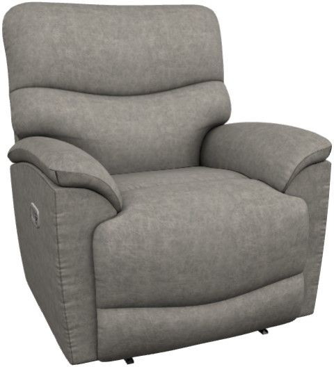 La-Z-Boy® Trouper Charcoal Power Wall Recliner with Headrest and Lumbar-0