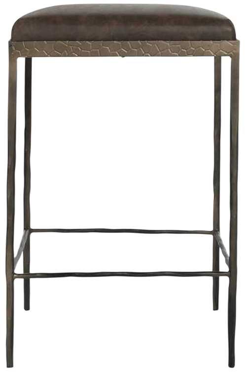 Classic Home Bose Bronze/Cocoa Brown 26" Counter Stool-2