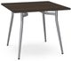Amisco Customizable Alys 31" Square Table with Birch Veneer Top-0