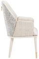 Michael Amini® Lisbon Silken Matte Cream Dining Arm Chair-3