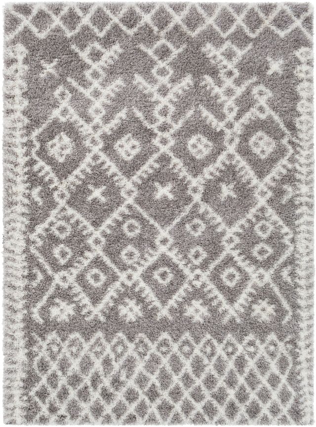 Surya Cloudy Shag Taupe 5'x7' Area Rug-0
