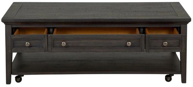 Magnussen Home® Westley Falls Graphite Cocktail Table with Casters-1