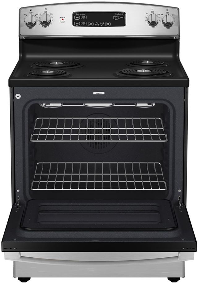 GE® 30" Stainless Steel Freestanding Electric Range-2