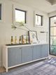 Universal Explore Home™ Weekender Coastal Living Home Captiva Blue Seagrass-White Sand Credenza-1