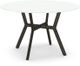 Amisco Customizable Norcross 30" White Glass Round Table-0