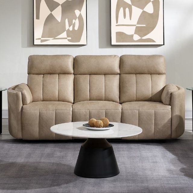 ACME Furniture Elison Dark Beige Glider Manual Reclining Sofa-1