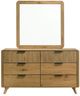 Coaster® Bennett Light Oak Dresser and Mirror Set-3