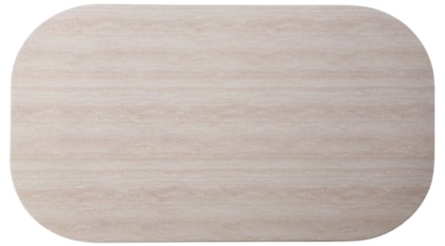Signature Design by Ashley® Dolan Creek Beige Aluminum/Wicker Outdoor Rectangular Cocktail Table with Brown Base-4