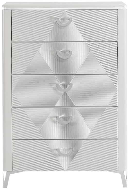 Coaster® Cassia White High Gloss Chest-1