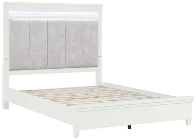 Homelegance® Kidman Gray/White California King Panel Bed-2