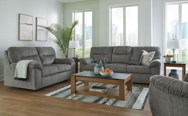 Signature Design by Ashley® Bindura Mineral Glider Loveseat-4