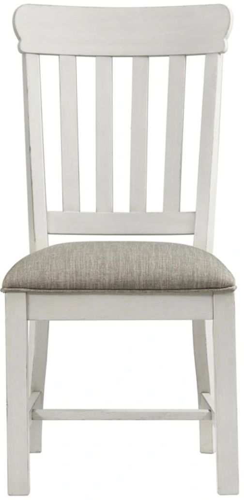 Intercon Drake French Oak/Rustic Gray Slat Dining Side Chair-2