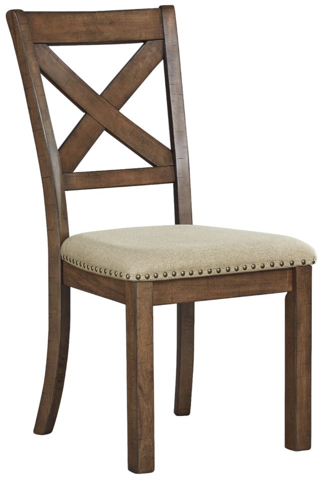 Signature Design by Ashley® Moriville 8-Piece Grayish Brown Dining Set-1