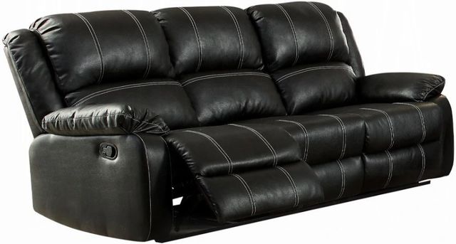 ACME Furniture Zuriel Black Manual Reclining Sofa-0