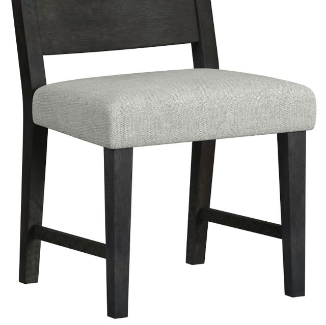 Elements International Jemma Beige/Dark Espresso Dining Side Chair-4