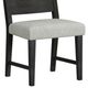 Elements International Jemma Beige/Dark Espresso Dining Side Chair-4