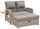 Furniture of America® Bahia Tobago Gray Fabric/Teak Outdoor Chaise-0