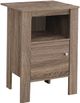 Monarch Specialties Inc. Dark Taupe Accent Table-0
