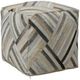 Dovetail Furniture Edith Brown/Gray/Natural Pouf-0