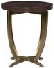 Fairfield® Park West Venezia Chairside Table with Antique Brass Base-1