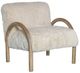 Armen Living Rae Alpine/Honey Accent Chair-0
