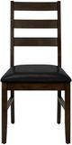 Monarch Specialties Inc. 2-Piece Black/Brown Side Chair Set-2