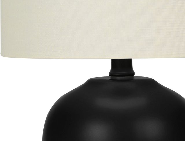 Monarch Specialties Inc. 17"H Black Ceramic Table Lamp-1
