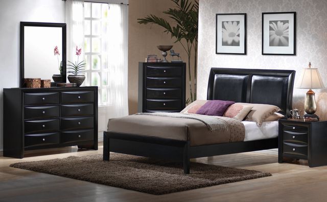 Coaster® Briana 5-Piece Black Queen Bedroom Set-0
