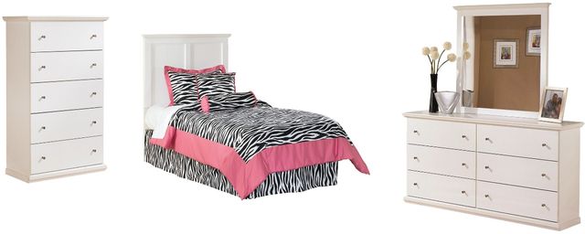 Signature Design by Ashley® Bostwick Shoals 3-Piece White Twin Panel Bed Set-0