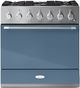 AGA™ Mercury 36" Stainless Steel Pro Style Dual Fuel Range with Stone Blue Door-0