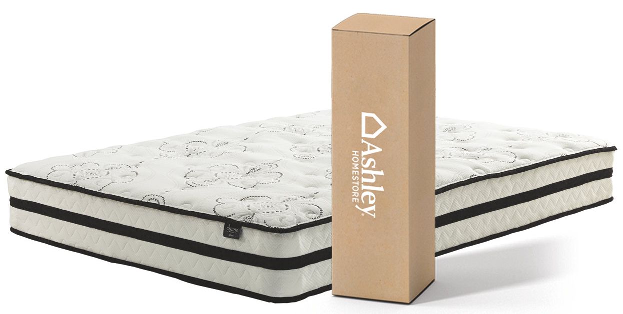 Ashley Express - Chime 10 Inch Hybrid Queen Mattress and Pillow - Thumbnail 3