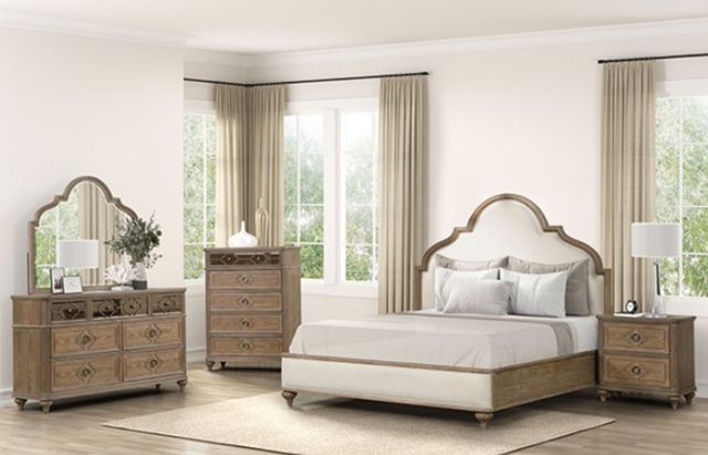 Furniture of America® Lyris Rustic Oak Nightstand-1