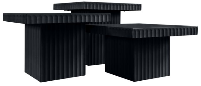 Meridian Furniture Spencer 3-Piece Black Occasional Table Set-2