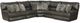 Catnapper® Como 5-Piece Steel Curved Manual Reclining Sectional-0