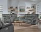 Southern Motion™ Customizable Wild Card Power Headrest Double Reclining Sofa with Dropdown Table-1