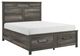 Homelegance® Lenior Gray Queen Platform Storage Bed-0