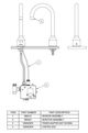 Elkay Chrome Commercial Electronic Sensor Scrub/Handwash Battery Powered Deck Mount Faucet-3