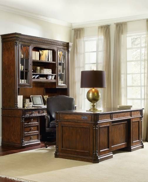 Hooker® Furniture Leesburg Mahogany Executive Desk-1