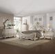 ACME Furniture Ragenardus Antique White/Beige Upholstered California King Panel Bed-1