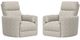 Parker House® Radius 2-Piece Tatum River Rock Power Swivel Glider Recliner Set-0