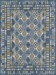 KAS Rugs Dahlia Blue Mosaic 5'x7' Area Rug-2