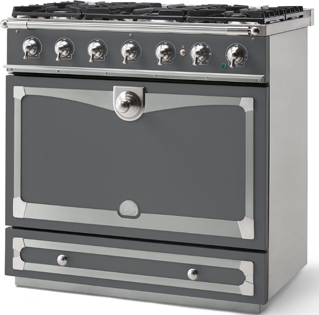 La Cornue CornuFé 90 Albertine 36" Graphite Pro Style Dual Fuel Range-1