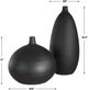 Uttermost® Bower 2-Piece Matte Black Vase Set-2