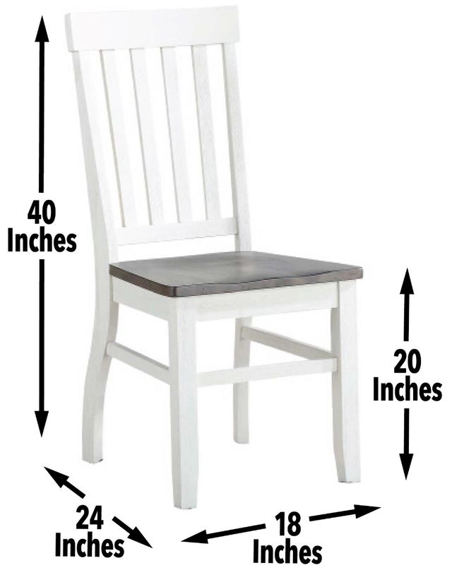 Steve Silver Co. Caylie Driftwood/Ivory Dining Side Chair-2