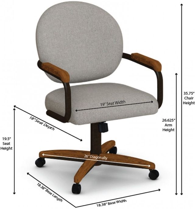 Chromcraft™ Customizable Chambers Dining Chair-2