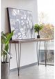 Moe's Home Collection Boneta Natural Console Table with Black Metal Legs-4