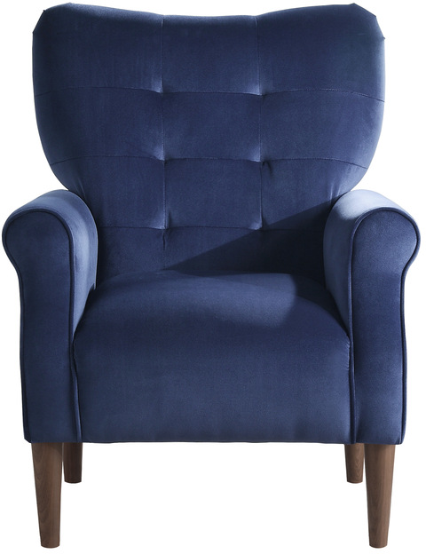 Mazin Furniture Kyrie Navy Blue Upholstered Accent Chair-1